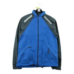 Nike kurtka dresowa męska. Niebieskie kurtki sportowe męskie Nike, l, bez wzorów, z dresówki, na fitness i siłownię. Za 85.16 zł.