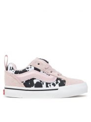 Vans Tenisówki Knu Skool Elastic Laco VN000Z40GSF1 Różowy jasny. Czerwone buty sportowe dziewczęce Vans, bez wzorów, ze skóry, bez zapięcia. Za 239.99 zł.