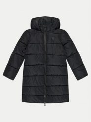 Guess Kurtka puchowa J4BL27 WB240 Czarny Regular Fit. Czarne kurtki i płaszcze dla dziewczynek Guess, z aplikacjami, z puchu, bez kaptura. Za 339.99 zł.