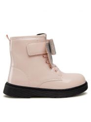 Nelli Blu Kozaki CM211016-15 Różowy. Czerwone buty zimowe dziewczęce Nelli Blu, bez wzorów, ze skóry, bez zapięcia. Za 99.99 zł.