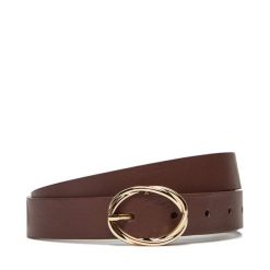 Pasek Damski Tommy Hilfiger. Brązowe paski damskie Tommy Hilfiger, bez wzorów. Za 219.99 zł.