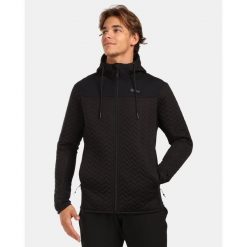 Męska ocieplana bluza z kapturem z polaru Kilpi NEVIA-M. Czarne bluzy męskie Kilpi, m, bez wzorów, z polaru, z kapturem. Za 525.33 zł.