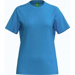 Koszulka damska Erima TS. Niebieskie t-shirty damskie Erima, bez wzorów, z bawełny, eleganckie, bez kołnierzyka. Za 155.00 zł.