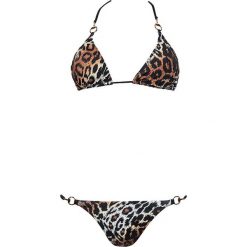 Bikini "Instinct" w kolorze czarno-beżowo-brązowym. Brązowe bikini damskie marki Ocean Blue Swimwear, bez wzorów. W wyprzedaży za 120.95 zł.