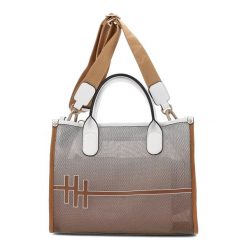 Duża Brązowa Torebka Damska Hispanitas. Brązowe torby na ramię damskie Hispanitas, bez wzorów, eleganckie, duże, bez dodatków. Za 499.00 zł.