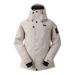 Damska Kurtka Narciarska Ski Life Dash Z Nadrukiem. Brązowe kurtki damskie Dare 2b, m, bez wzorów, z materiału, długie, z kapturem, narciarskie. Za 261.99 zł.