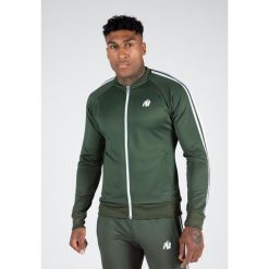 Riverside Kurtka dresowa - Zielony. Zielone bluzy męskie GORILLA WEAR, l, bez wzorów, z dresówki, bez kaptura. Za 297.00 zł.
