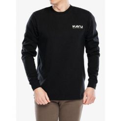 Koszulka z długim rękawem męska Kavu LS Etch Art. Czarne bluzki z długim rękawem męskie KAVU, m, bez wzorów, bez kołnierzyka. Za 203.99 zł.