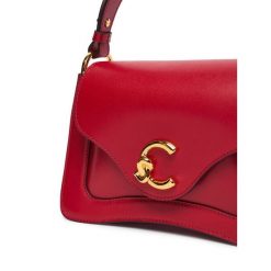 Torebka Coccinelle. Czerwone torebki do ręki damskie Coccinelle, bez wzorów, bez dodatków. Za 1,499.00 zł.
