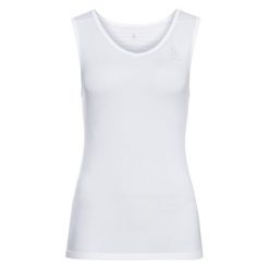 Koszulka tech. damska Odlo BL TOP v-neck singlet PERFORMANCE X-LIGH. Białe bielizna termoaktywna damska Odlo, bez wzorów, bez ramiączek. Za 199.99 zł.
