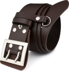 Beltimore Pasek męski oficerski wojskowy solidny Beltimore W42 brązowy. Brązowe paski damskie Beltimore, bez wzorów, militarne. Za 74.79 zł.