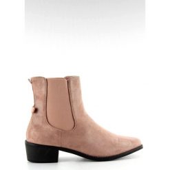 Różowe Smukłe sztyblety z kokardką M270 Pink. Czerwone botki damskie ButyModne, bez obcasa, na obcasie, bez zapięcia. W wyprzedaży za 139.00 zł.