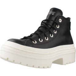 Buty CONVERSE CTAS LUGGED HEEL HI Czarny. Czarne trampki i tenisówki damskie Converse, bez wzorów, ze skóry, bez zapięcia. Za 380.99 zł.