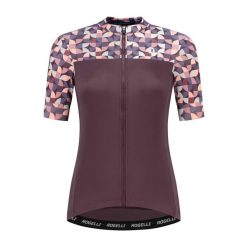 Koszulka rowerowa damska Rogelli Essential Graphic. Brązowe obuwie sportowe damskie Rogelli, bez wzorów, rowerowe. Za 269.99 zł.