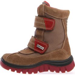 Kozaki zimowe "Bazena" w kolorze brązowym. Buty zimowe chłopięce Zimowe obuwie dla dzieci. W wyprzedaży za 215.95 zł.