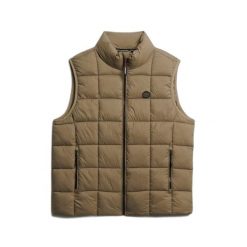 Kurtka puchowa bez rękawów Superdry Fuji Lite. Zielone kurtki męskie Superdry., xl, bez wzorów, z materiału, eleganckie, bez kaptura. Za 451.15 zł.