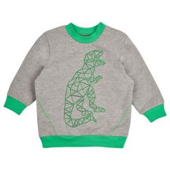 Garnamama Chłopięca Bluza Z Dinozaurem 86 Szara/Zielona. Bluzy dla chłopców marki Garnamama. Za 55.00 zł.
