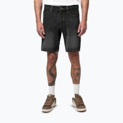 Spodenki męskie Pitbull Bayside Jeans Pocket. Czarne szorty męskie PITBULL, l, bez wzorów, z bawełny. Za 159.99 zł.