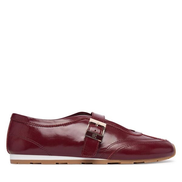 Baleriny Tommy Hilfiger. Czerwone baleriny damskie Tommy Hilfiger, bez wzorów, bez obcasa. Za 449.99 zł.