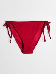Dół od bikini wiązany po bokach - czerwony. Czerwone bikini damskie Sinsay, l, bez wzorów. Za 9.99 zł.