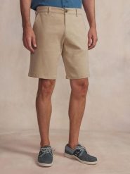 Szorty bermudzkie TBS Pavlober. Brązowe szorty damskie TBS, na lato, m, bez wzorów, z bawełny, eleganckie. Za 283.00 zł.