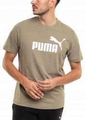 Koszulka męska Puma Ess No.1 Logo Tee (s). Brązowe koszulki sportowe męskie Puma, m, bez wzorów, z bawełny, bez kołnierzyka, bez ramiączek. Za 79.99 zł.