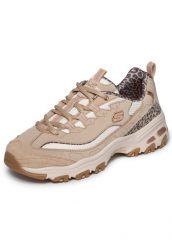 Buty SKECHERS 150877S D LITES WILD CHARM Jasnobrązowy. Brązowe obuwie sportowe damskie Skechers, trekkingowe. Za 323.99 zł.