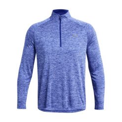 Under Armour Męska Koszulka Tech 2.0 1/2 Zip 1328495. Niebieskie koszulki sportowe męskie Under Armour, m, bez wzorów, z materiału, bez kołnierzyka, bez ramiączek, na fitness i siłownię. Za 210.60 zł.