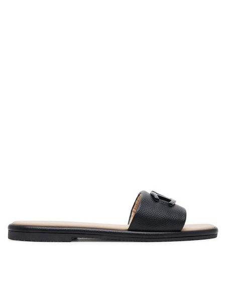 Aigner Klapki Lotta 12A 1251020 Czarny. Czarne klapki damskie Aigner, bez wzorów, ze skóry, bez obcasa. Za 759.99 zł.