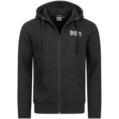 Bluza z kapturem i zamkiem błyskawicznym Benlee Chest Logo. Czarne bluzy męskie BENLEE, m, bez wzorów, z bawełny, z kapturem. Za 278.50 zł.