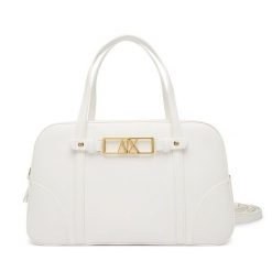 Torebka Armani Exchange. Białe torebki do ręki damskie Armani Exchange, bez wzorów, klasyczne, bez dodatków. Za 629.99 zł.
