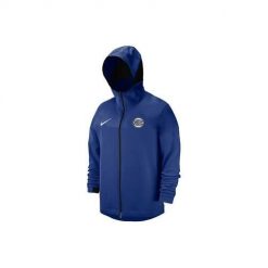 Bluza sportowa męska Nike Nba New York Knicks Showtime. Niebieskie bluzy męskie Nike, m, bez wzorów, z kapturem. Za 389.00 zł.