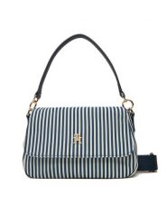 Tommy Hilfiger Torebka Poppy Summer Conv. Crossover AW0AW17166 Granatowy. Niebieskie torebki do ręki damskie Tommy Hilfiger, bez wzorów, z materiału, bez dodatków. Za 259.99 zł.