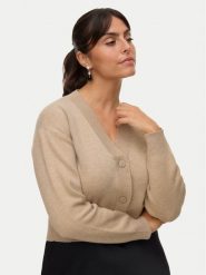 Vero Moda Kardigan Gold Art 10332210 Beżowy Regular Fit. Brązowe kardigany damskie Vero Moda, xl, bez wzorów, z syntetyku. Za 199.99 zł.