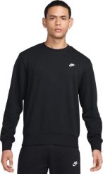 Bluza męska Nike Club FT czarna FN3888 010 L. Czarne bluzy męskie l, bez wzorów, bez kaptura. Za 265.67 zł.