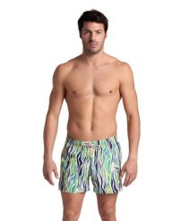 Spodenki plażowe Arena Water Prints Beach Short Ao. Zielone szorty męskie Arena, na lato, s, bez wzorów, z materiału. Za 172.49 zł.