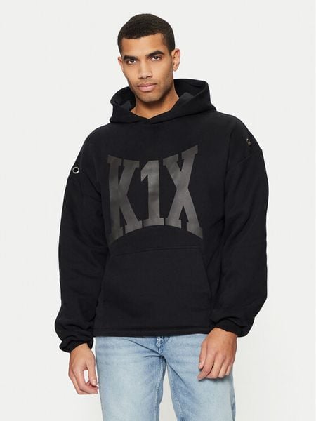 K1X Bluza Basketball 60210136 Czarny Regular Fit. Czarne bluzy męskie K1X, l, bez wzorów, z bawełny, bez kaptura. Za 219.99 zł.