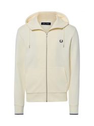 Fred Perry bluza z kapturem Mężczyźni Bawełna (100%) biały, XL. Białe bluzy męskie Fred Perry, m, z aplikacjami, z bawełny, z kapturem. Za 749.95 zł.