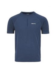 Craft Active Cool Intensity SS Tee męski — lekka, chłodząca koszulka. Niebieskie koszulki sportowe męskie Craft, l, bez wzorów, z materiału, bez kołnierzyka, bez ramiączek, na fitness i siłownię. Za 359.95 zł.