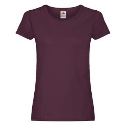 Damska Koszulka. Brązowe koszulki sportowe damskie Fruit of the Loom, bez wzorów, bez kołnierzyka, bez ramiączek, trekkingowe. Za 28.99 zł.