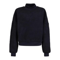 Bluza Damska Sherpa Z Kołnierzem Stojącym. Czarne bluzy damskie Urban Classics, s, bez wzorów, bez kaptura. Za 189.99 zł.