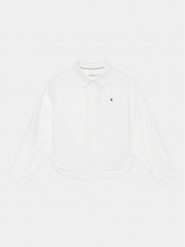 Calvin Klein Jeans Koszula IG0IG02331 Biały Oversize. Białe bluzki dla dziewczynek Calvin Klein Jeans, bez wzorów, z bawełny, bez ramiączek. Za 299.99 zł.