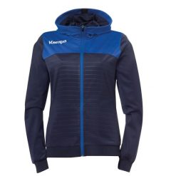 Kurtka z kapturem Kempa Femme Emotion 2.0. Niebieskie bluzy sportowe damskie Kempa, s, bez wzorów, z kapturem, do piłki ręcznej. W wyprzedaży za 239.00 zł.