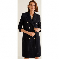 Mango - Płaszcz Adore2. Czarne płaszcze damskie Mango, z materiału, klasyczne. Za 449.90 zł.