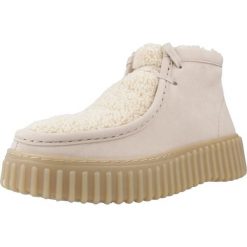 CLARKS TORHILL MOSS Beżowy. Brązowe trekkingi damskie Clarks, trekkingowe. Za 571.58 zł.
