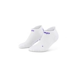 Damskie krótkie skarpety kompresyjne sportowe Core Run stopki Ultralight CEP. Białe skarpety damskie CEP, bez wzorów, z elastanu. Za 69.00 zł.