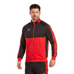 Kurtka z dresu Erima Worker Six Wings. Czarne bluzy męskie Erima, bez wzorów, z dresówki, na fitness i siłownię. Za 177.50 zł.