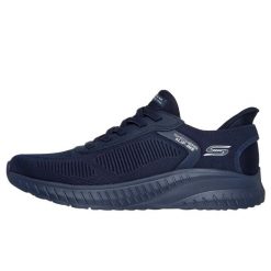 Sneakersy Skechers Bob Squad Chaos - Solid Step Dorośli. Niebieskie buty sportowe męskie Skechers, z gumy, bez zapięcia, Skechers Sport. Za 299.99 zł.