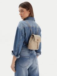 Tory Burch Plecak Kira Diamond Quilt Small Bacpack 170485 Kremowy. Białe plecaki damskie Tory Burch, bez wzorów, ze skóry. Za 1,803.99 zł.