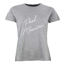 Koszulka damska Peak Mountain Atresor. Szare t-shirty damskie Peak Mountain, bez wzorów, casualowe, bez kołnierzyka. W wyprzedaży za 127.00 zł.